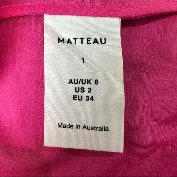 MATTEAU | The Decolette cotton and silk-blend maxi dress NWT - Picture 10 of 13